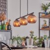 Koyoto Hanglamp, Kogellampje, Hanglamp Koperkleurig, 3-lichts