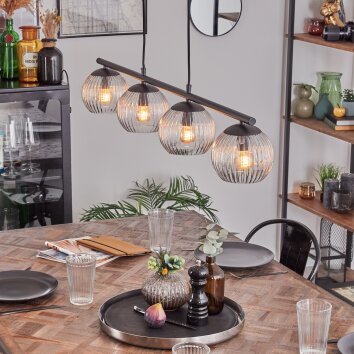 Koyoto Hanglamp, Kogellampje, Hanglamp Duidelijk, 4-lichts