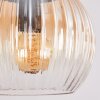 Koyoto Hanglamp, Kogellampje, Hanglamp Amber, Duidelijk, 4-lichts