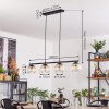 Koyoto Hanglamp, Kogellampje, Hanglamp Amber, Duidelijk, 4-lichts