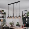 Gastor Hanglamp, Kogellampje, Hanglamp Duidelijk, Rookkleurig, 5-lichts