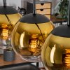 Gastor Hanglamp, Kogellampje, Hanglamp Goud, Duidelijk, 5-lichts