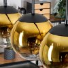 Gastor Hanglamp, Kogellampje, Hanglamp Goud, Duidelijk, 5-lichts