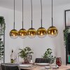 Gastor Hanglamp, Kogellampje, Hanglamp Goud, Duidelijk, 5-lichts