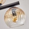 Gastor Plafondlamp, Kogellampje Amber, Duidelijk, Rookkleurig, 10-lichts