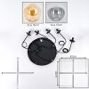 Gastor Hanglamp, Kogellampje, Hanglamp Amber, Duidelijk, Rookkleurig, 5-lichts
