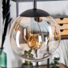 Gastor Hanglamp, Kogellampje, Hanglamp Amber, Duidelijk, 5-lichts