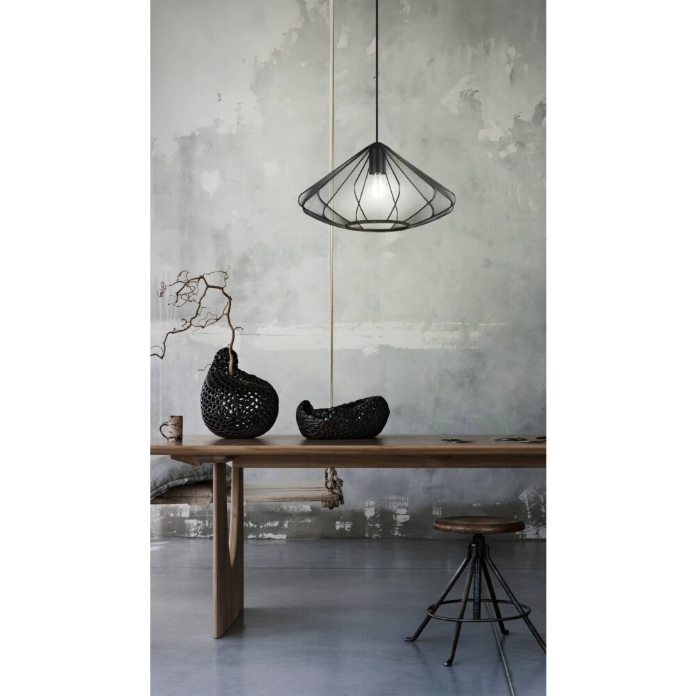 Eglo verlichting DOLWEN Hanglamp Zwart, 1-licht main product photo