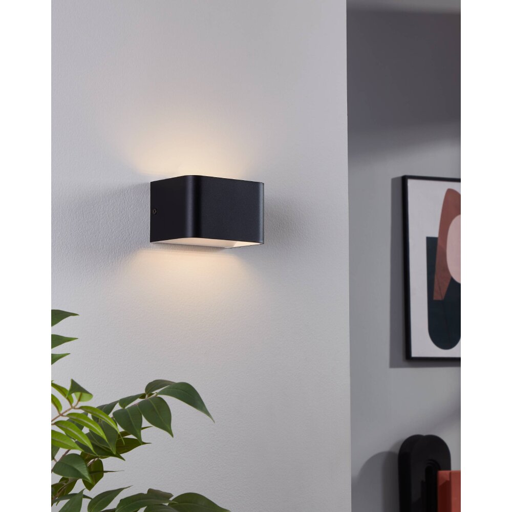 Eglo verlichting Eglo Wandlamp LED Zwart, Wit, 1-licht main product photo
