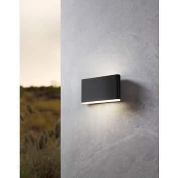 Eglo verlichting GRUTTI Buitenlicht LED Antraciet, 2-lichts