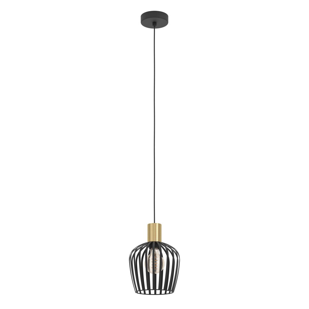 Eglo verlichting EMPOLI Hanglamp Messing, Zwart, 1-licht main product photo