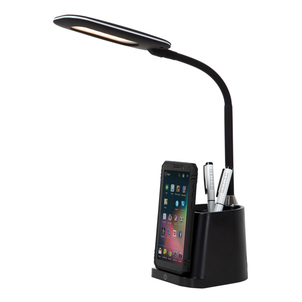 Lucide PENNY Bureaulamp LED Zwart, 1-licht