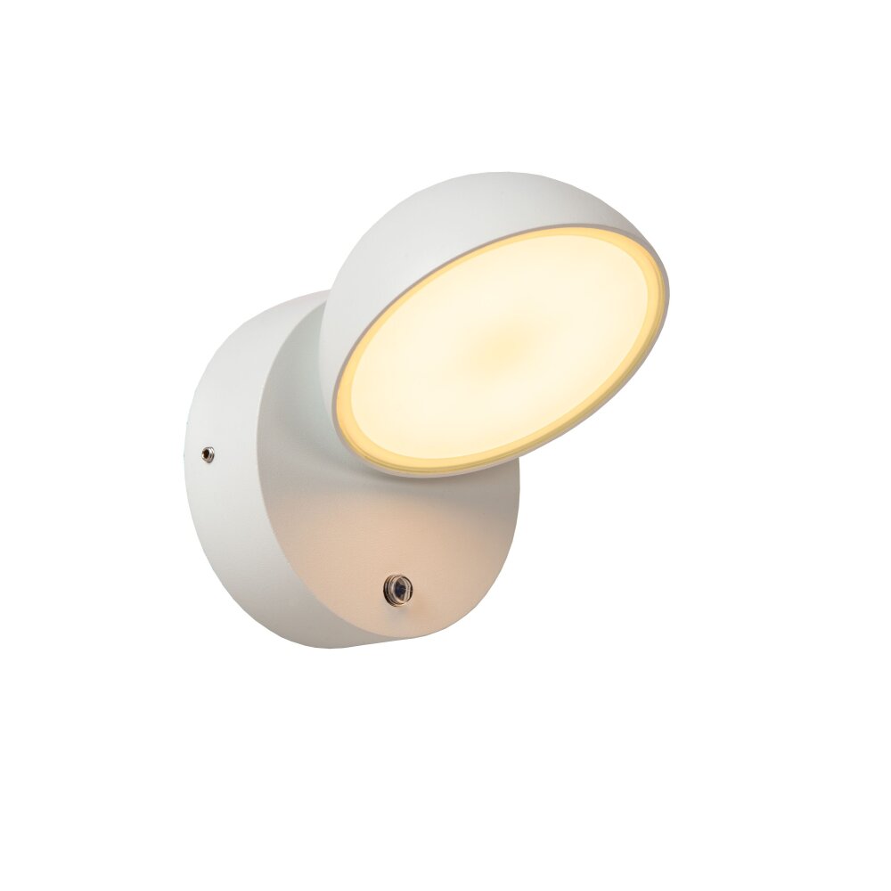 Lucide FINN Wandlamp voor buiten LED Wit, 1-licht, Bewegingsmelder main product photo