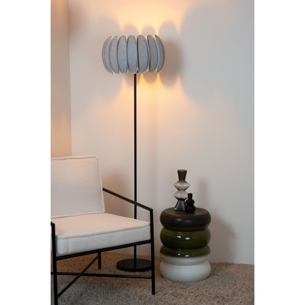 Lucide SPENCER Staande lamp Zwart, 1-licht main product photo