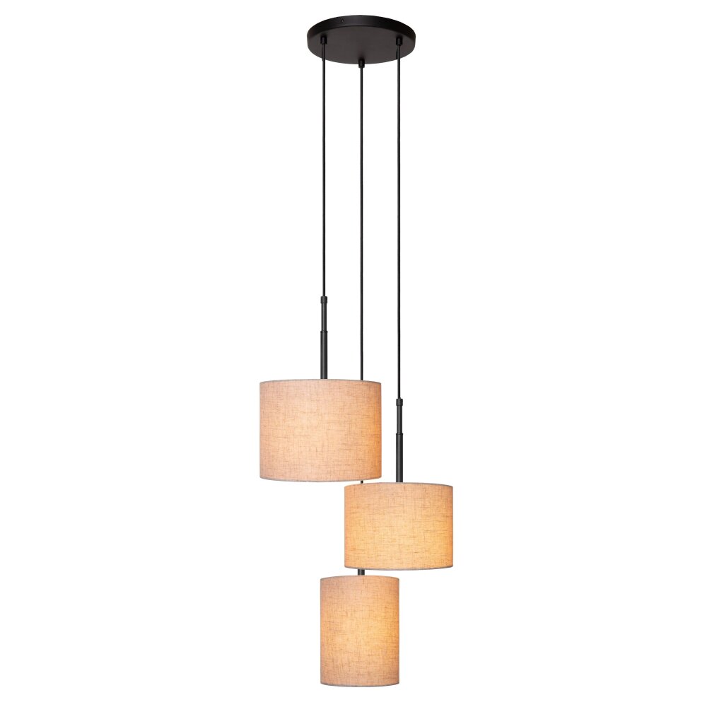 Lucide MAYA Hanglamp Zwart, 3-lichts main product photo
