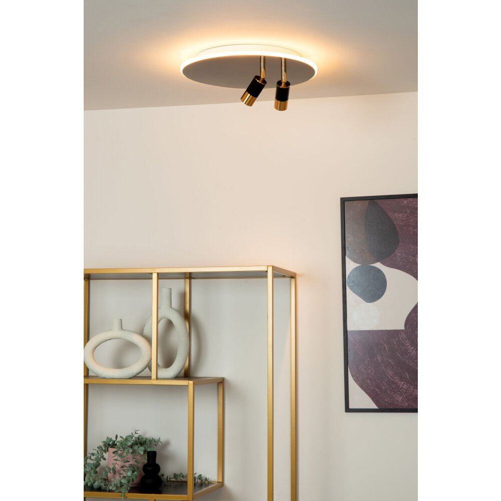 Lucide JUBEL Plafondlamp LED Chroom, 2-lichts main product photo