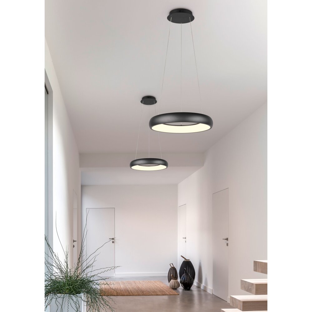 Trio verlichting Cardona Hanglamp LED Zwart, 1-licht
