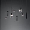 Trio verlichting Mataro Zwart, 8-lichts