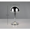 Reality Mendorez Tafellamp LED Chroom, 1-licht