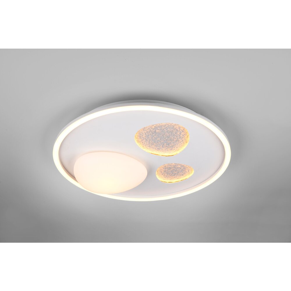 Trio verlichting Pebble Plafondlamp LED Wit, 1-licht, Afstandsbediening main product photo