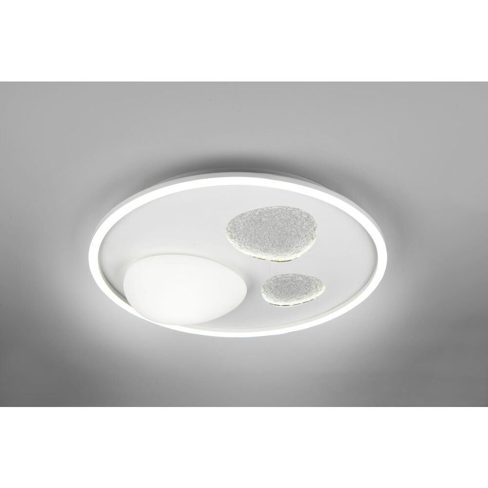 Trio verlichting Pebble Plafondlamp LED Wit, 1-licht, Afstandsbediening