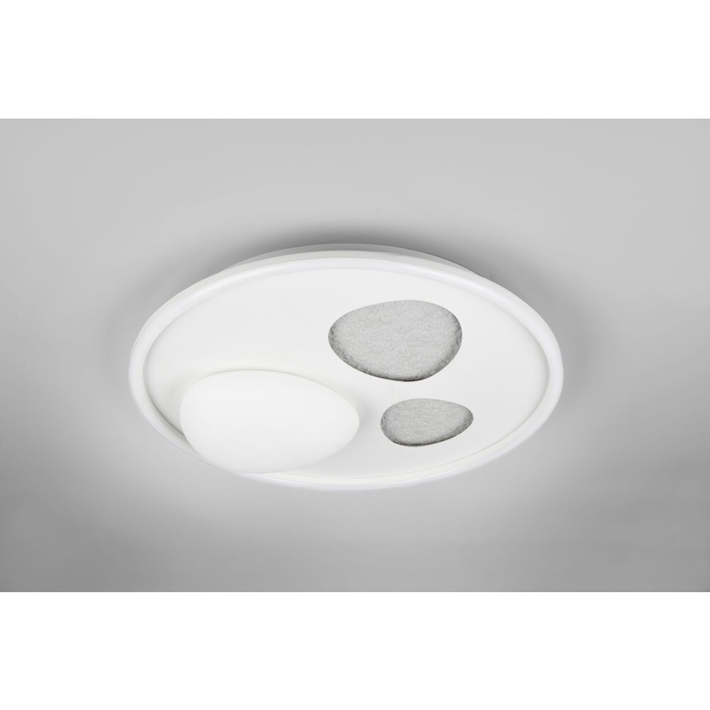 Trio verlichting Pebble Plafondlamp LED Wit, 1-licht, Afstandsbediening
