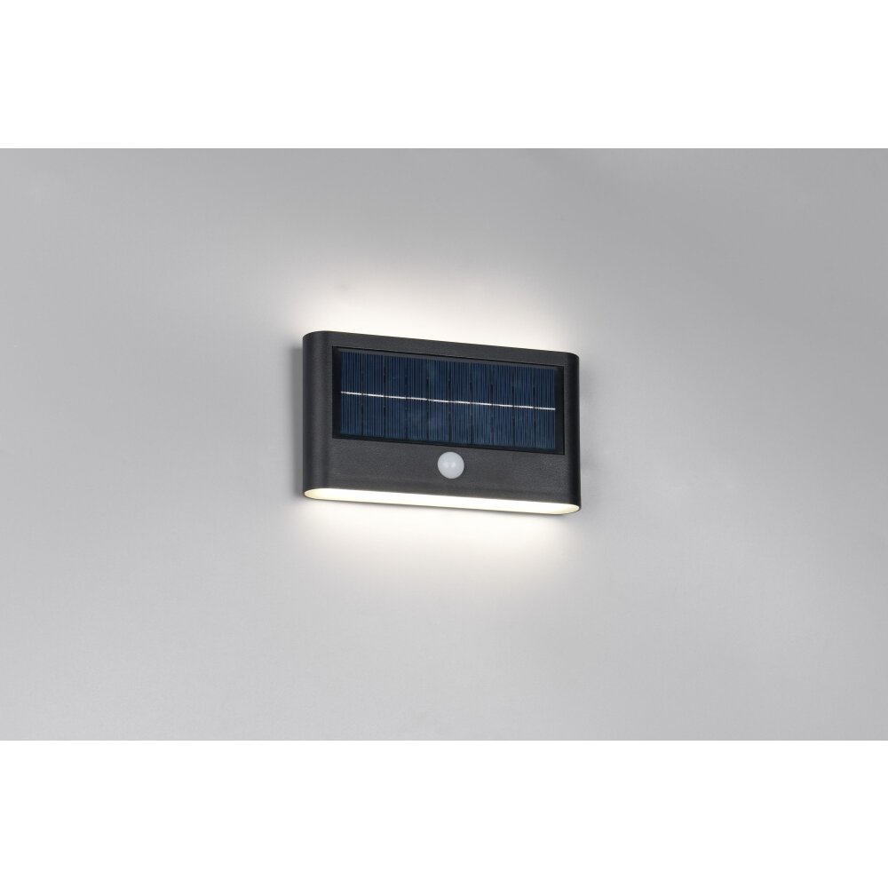 Reality Ramos Wandlamp LED Zwart, 1-licht, Bewegingsmelder main product photo
