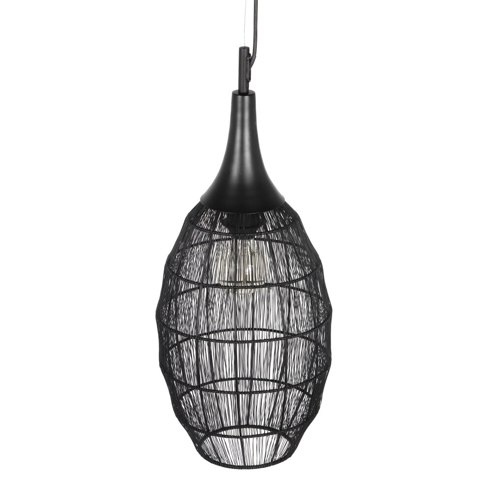 Trio verlichting SORAYA Hanglamp Zwart, 1-licht