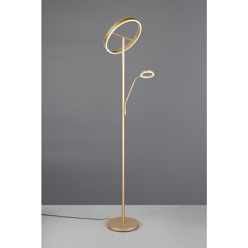 Trio verlichting Willis Staande lamp LED Goud, 2-lichts
