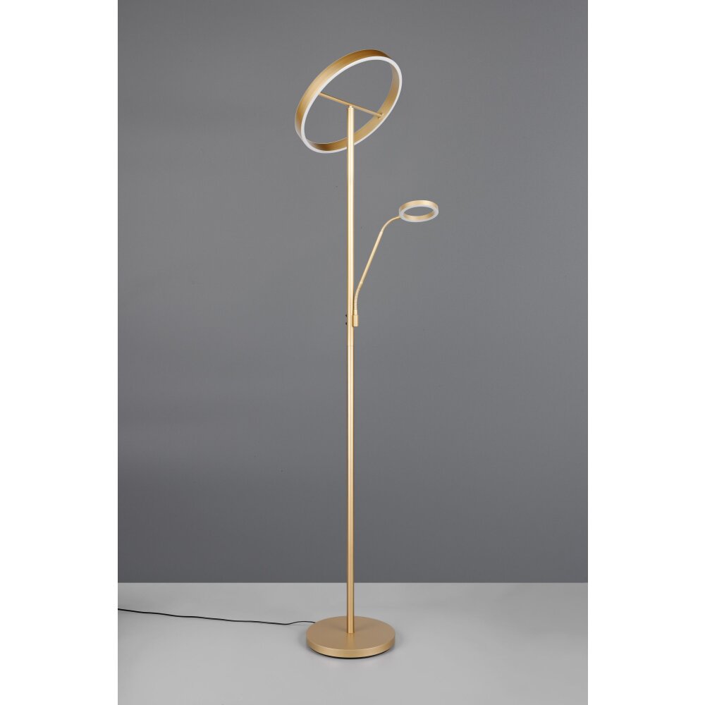 Trio verlichting Willis Staande lamp LED Goud, 2-lichts