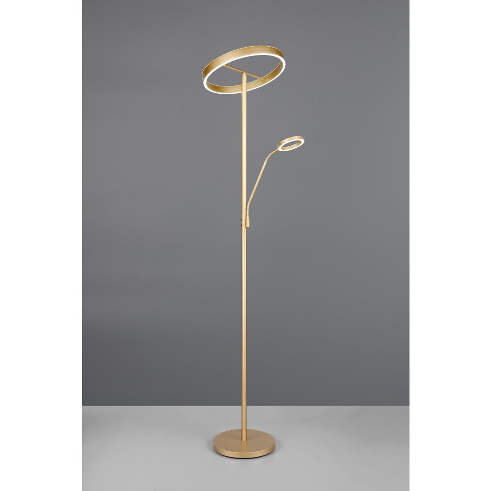 Trio verlichting Willis Staande lamp LED Goud, 2-lichts