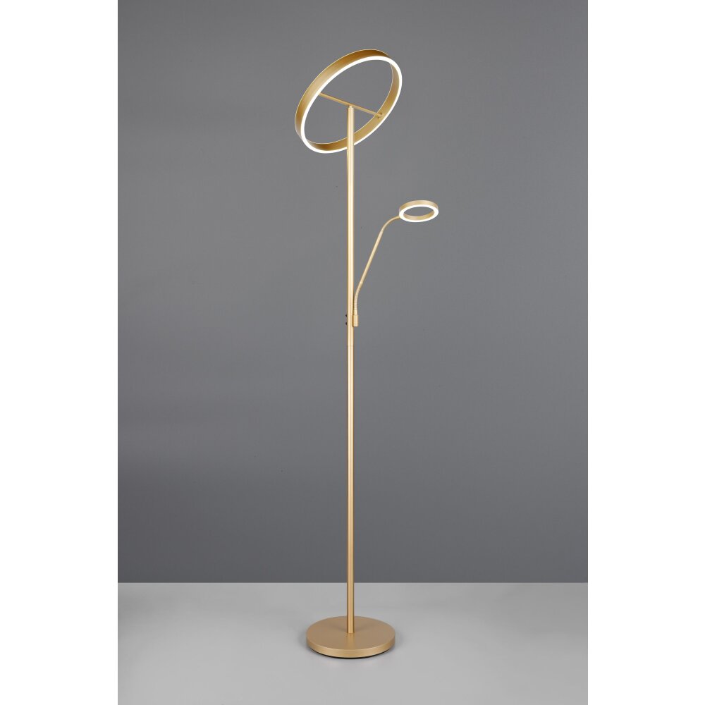 Trio verlichting Willis Staande lamp LED Goud, 2-lichts