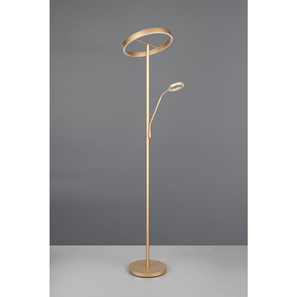 Trio verlichting Willis Staande lamp LED Goud, 2-lichts