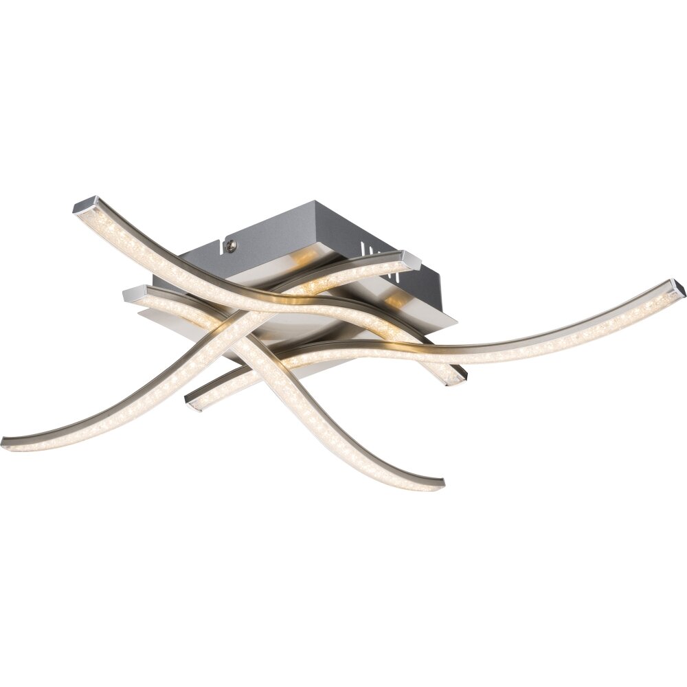 Globo Jorne Plafondlamp LED Nikkel mat, 1-licht main product photo