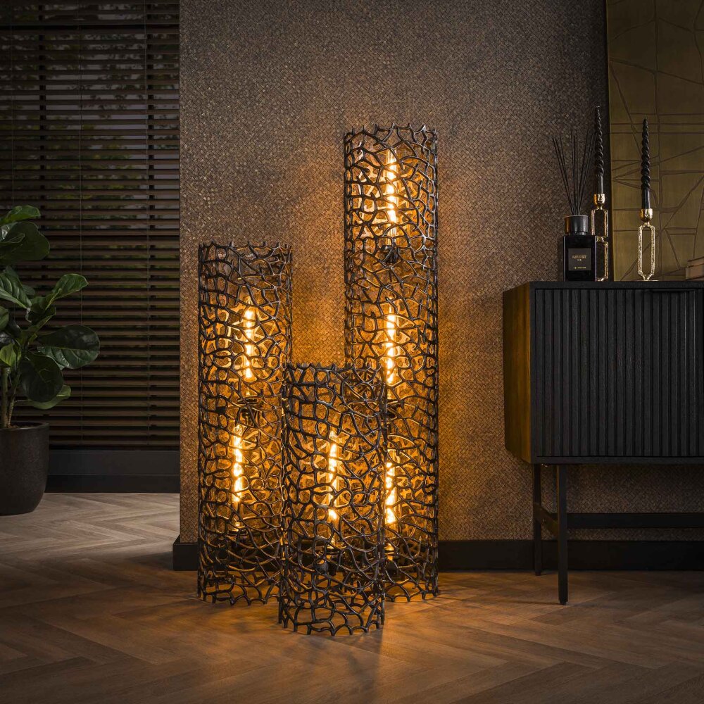 Cortecega Staande lamp Zwart, 3-lichts main product photo