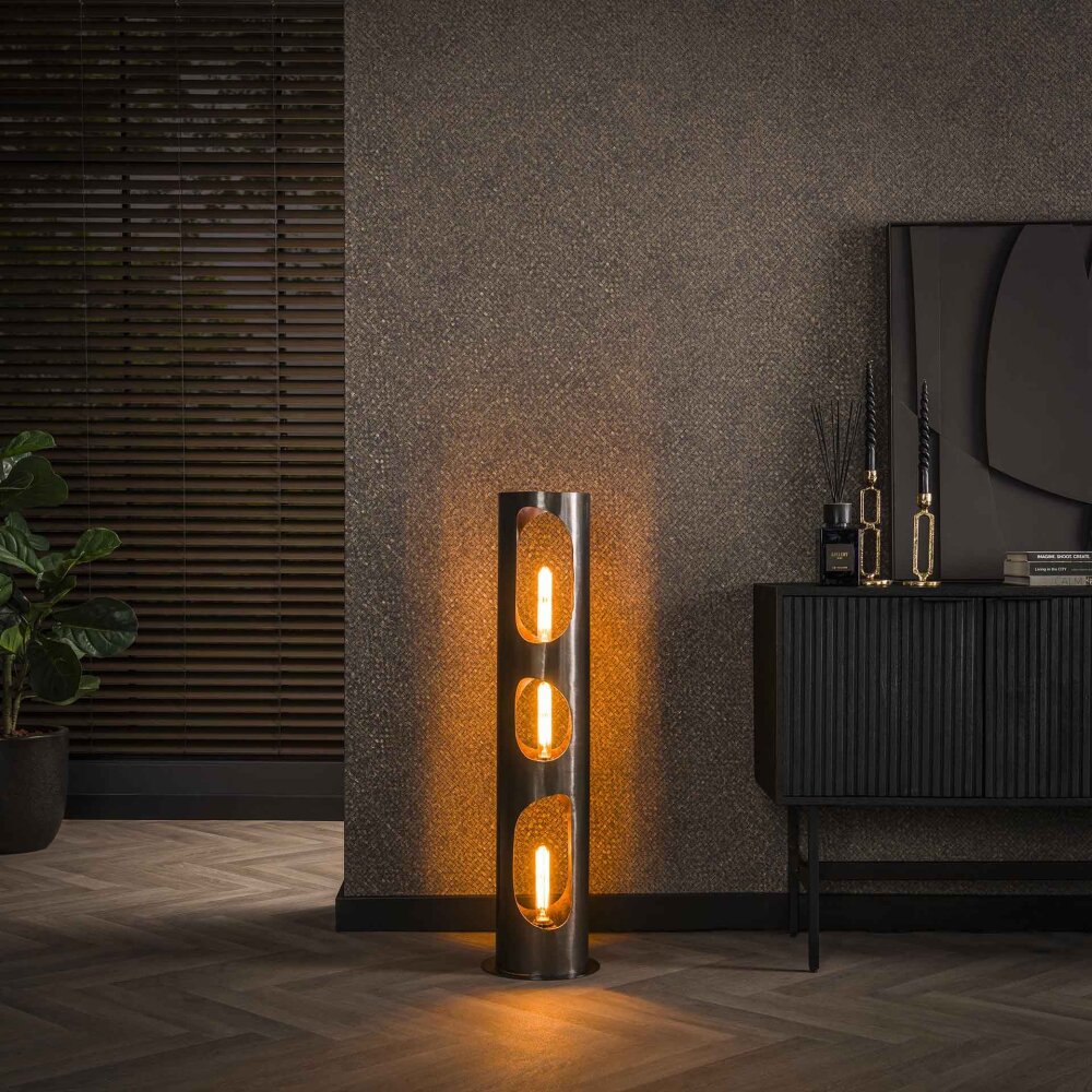 Pocinho Staande lamp Zwart, 3-lichts main product photo