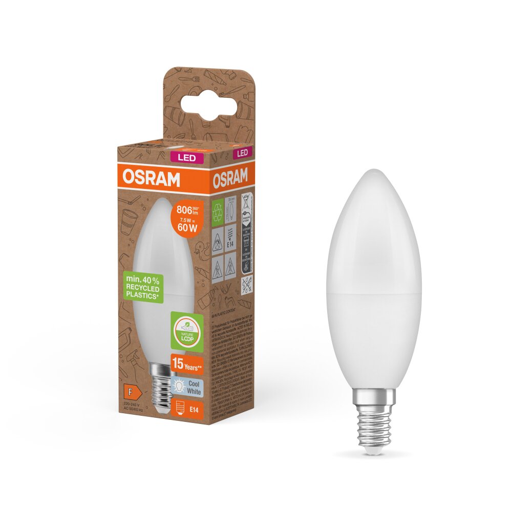 Osram E14 7.5 Watt neutraal wit 806 Lumen main product photo