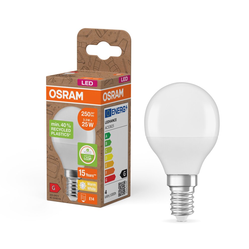 Osram E14 3.3 Watt warm wit 250 Lumen main product photo