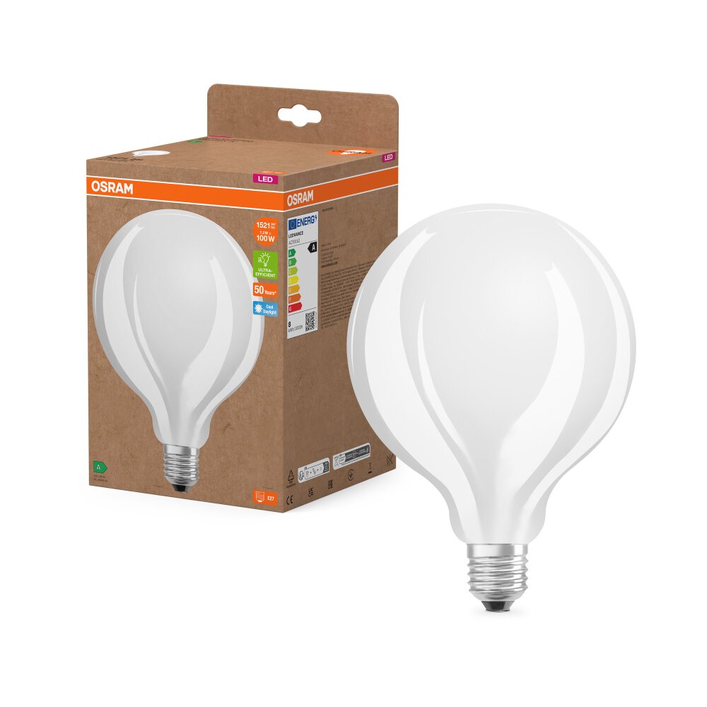Osram E27 7.2 Watt daglicht wit 1521 Lumen main product photo