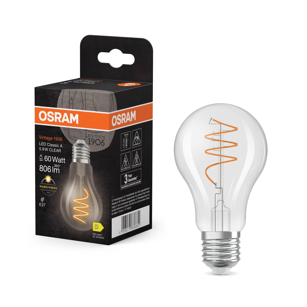 Osram E27 5.9 Watt warm wit 806 Lumen main product photo