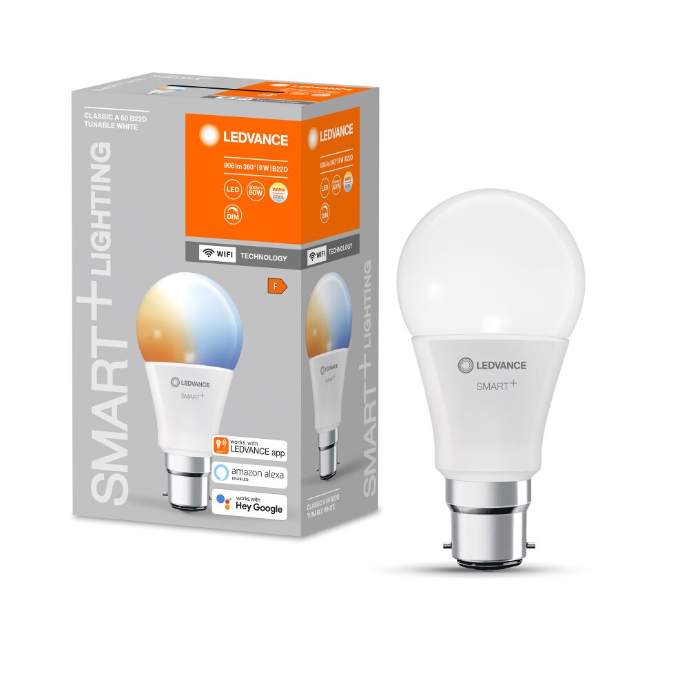 Ledvance B22d 9 Watt CCT (verstelbaar) dimbaar 806 Lumen main product photo