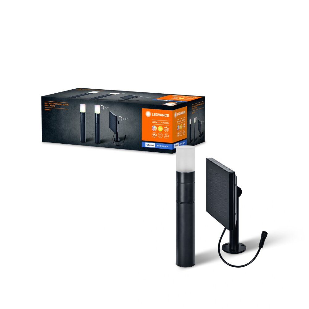 Ledvance WIF Wandlamp voor buiten LED Zwart, 1-licht, Bewegingsmelder, Kleurwisselaar main product photo