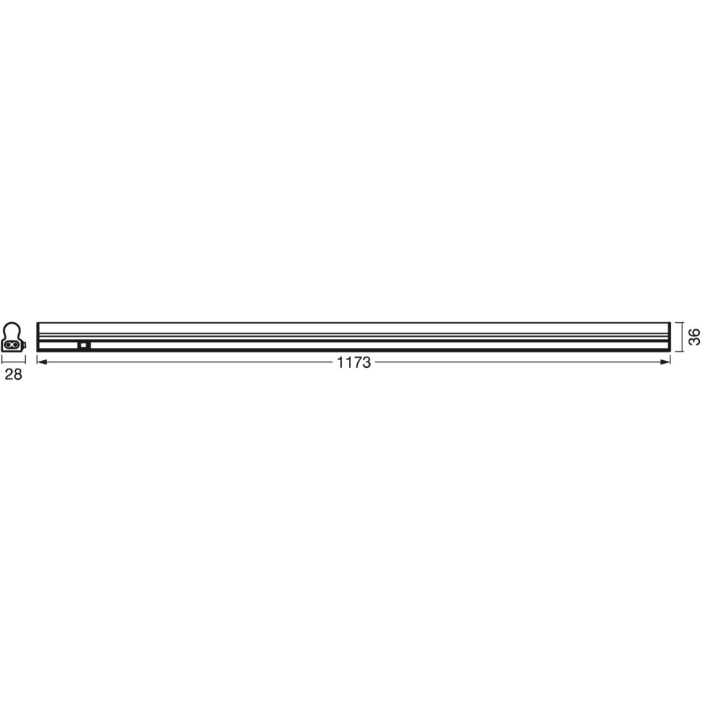 Ledvance Batten Armatuur voor onder de kast LED Wit, 1-licht, Bewegingsmelder