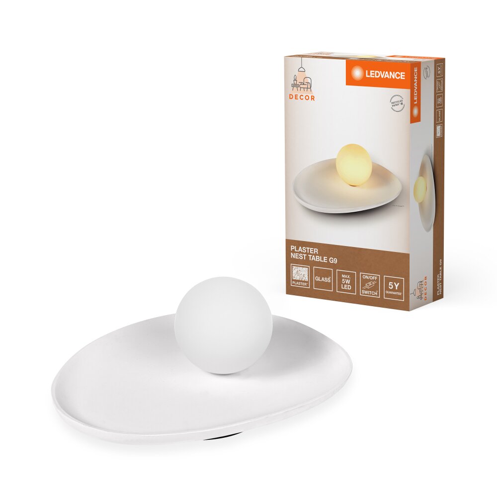 Ledvance DECOR Wand- en plafondlamp Wit, 1-licht main product photo