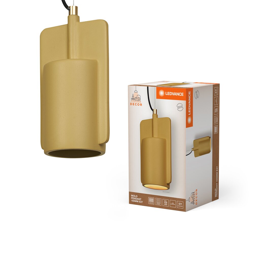 Ledvance DECOR Wand- en plafondlamp Bruin, 1-licht main product photo