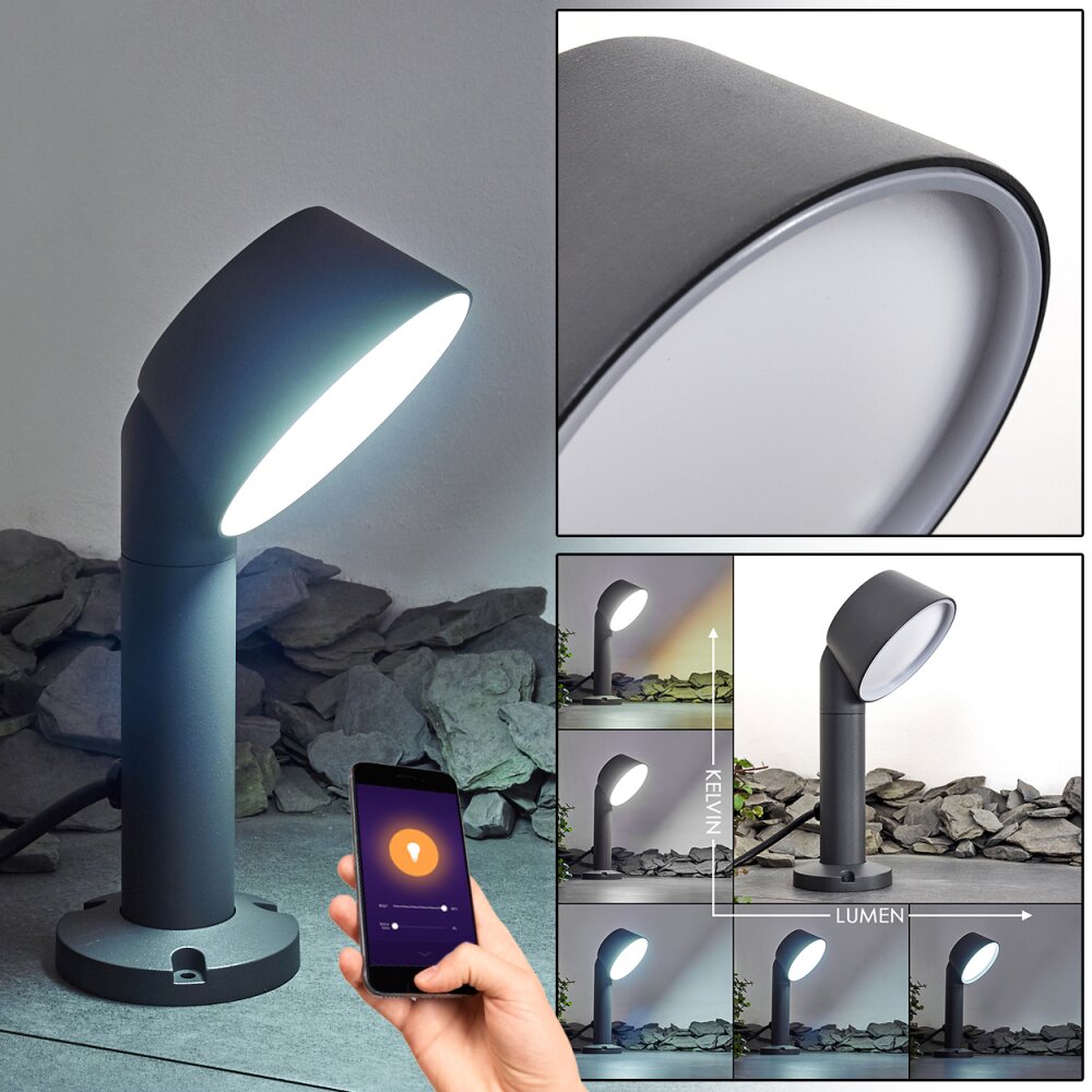 Moroni Padverlichting LED Antraciet, 1-licht main product photo