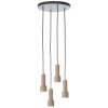 Briljante lampen Cadiz Hanglamp Zwart, 4-lichts