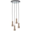 Briljante lampen Cadiz Hanglamp Zwart, 4-lichts