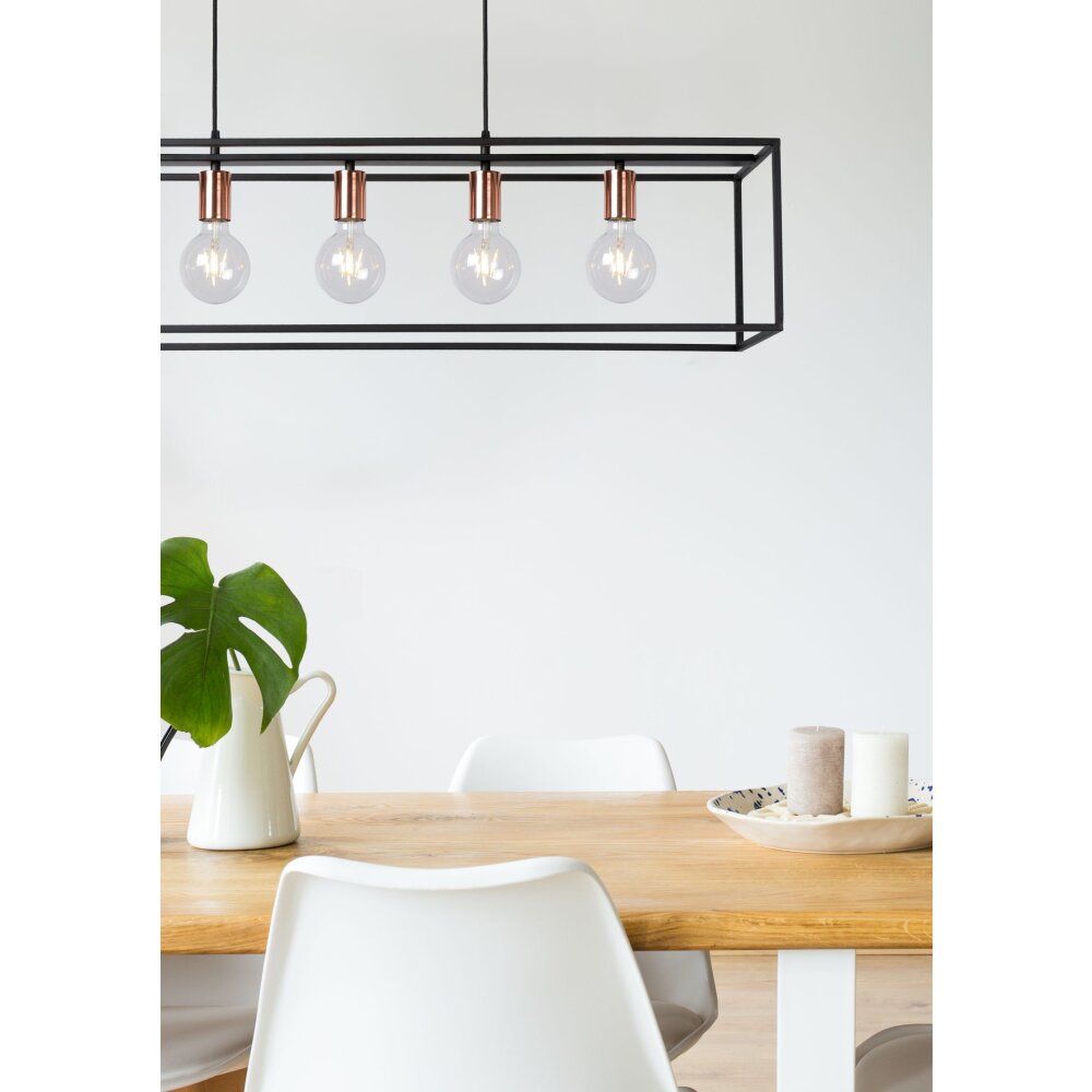 Lucide ARTHUR Hanglamp Zwart, 5-lichts main product photo