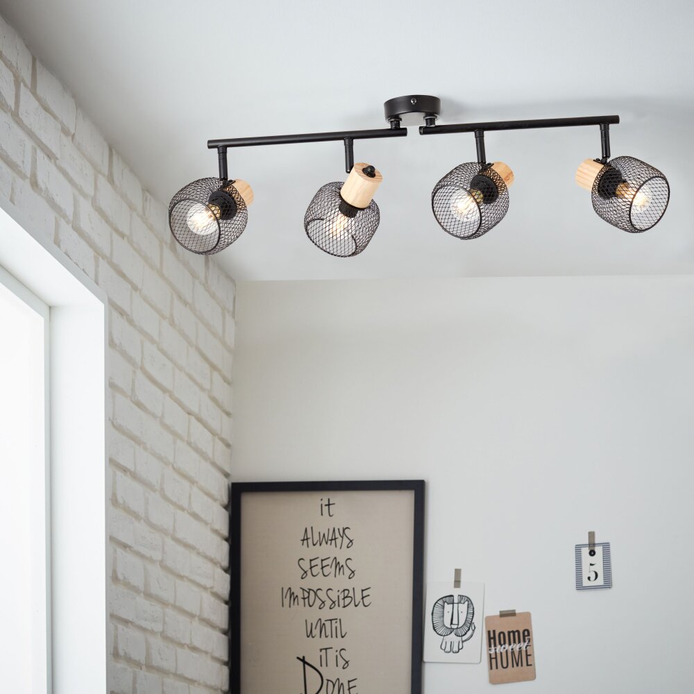 Briljante lampen Giada Plafondspot Zwart, 4-lichts main product photo